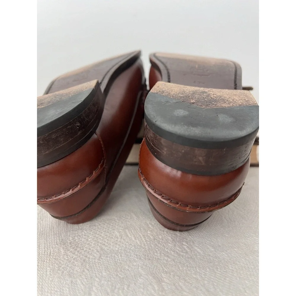 LAUDADIO ROMA Italian Loafers GRANADA Men's Size 10.5 / 43.5 Brown Leather